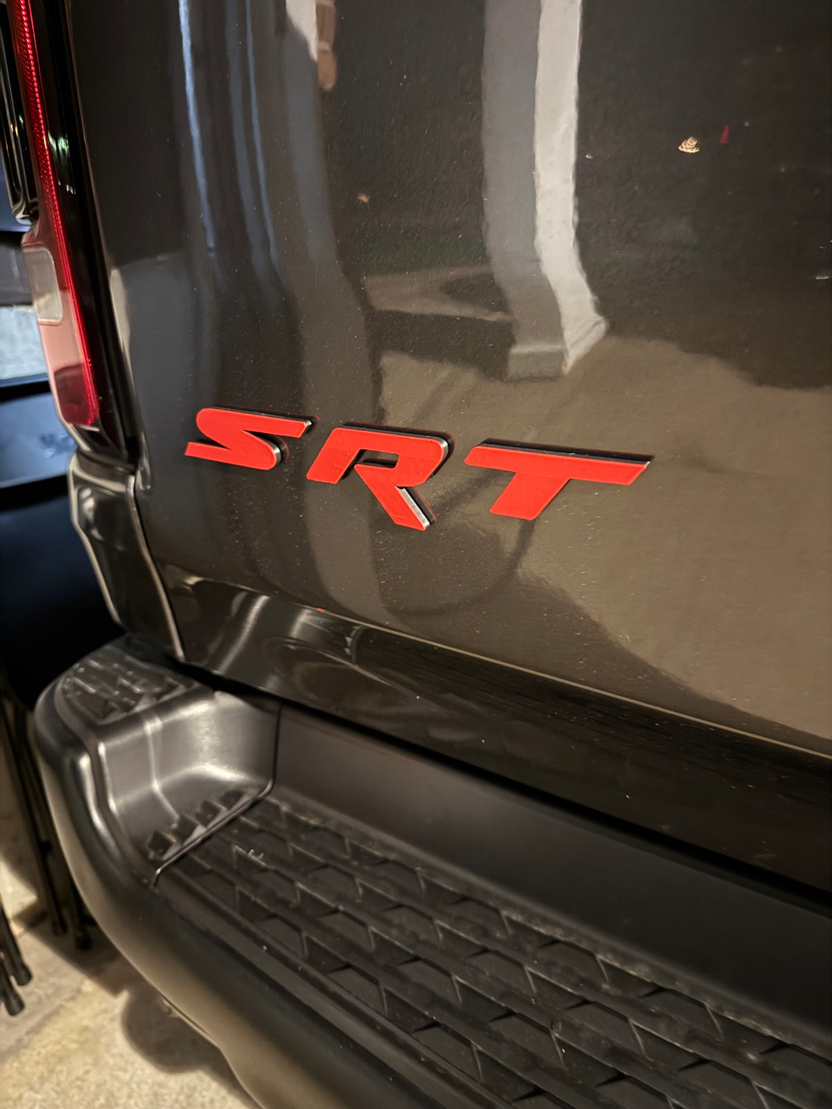 3D Printed SRT-Style Letter Badges — Fits Ram TRX (2-Piece)