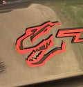 3D Printed T-Rex Head Badge — Fits Ram TRX