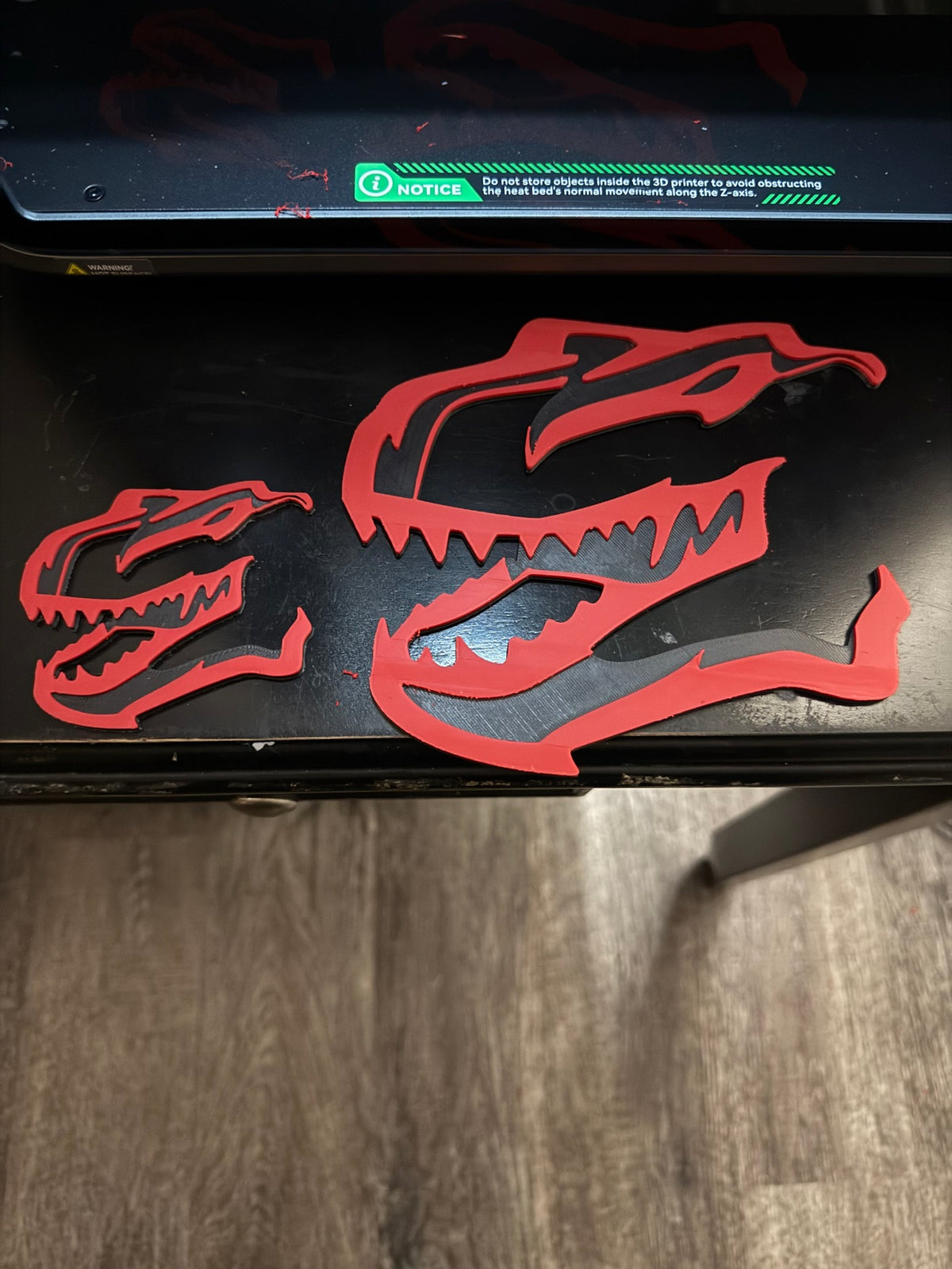 3D Printed Large T-Rex Head Badge — 6.5" x 7" — Fits Ram TRX