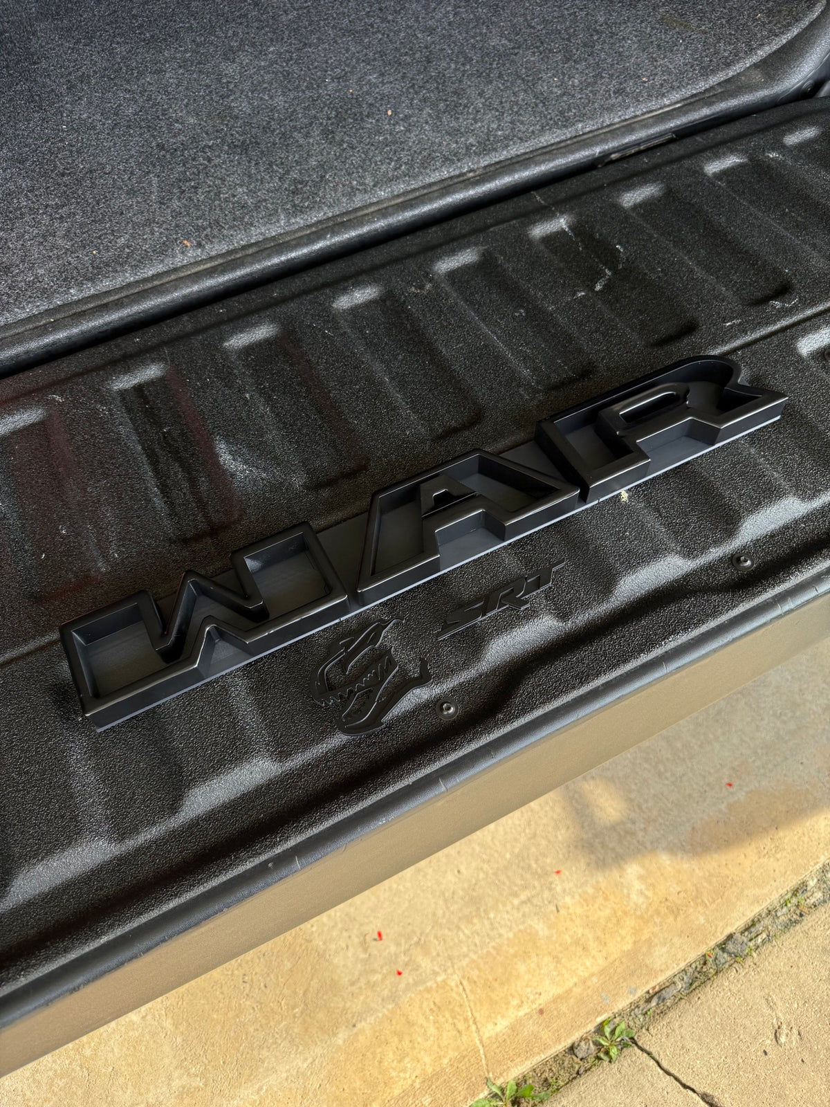 3D Printed WAR Front Grille Badge — Fits Ram TRX (25" Wide)